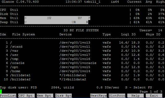 HP-UX在线性能监控工具GlancePlus介绍(一) - 王大头 - 王大头